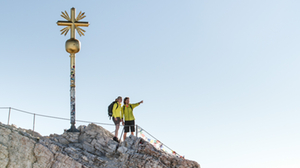 Auf den Gipfel der Zugspitze ueber das Hoellental Auf den Gipfel der Zugspitze ueber das Hoellental