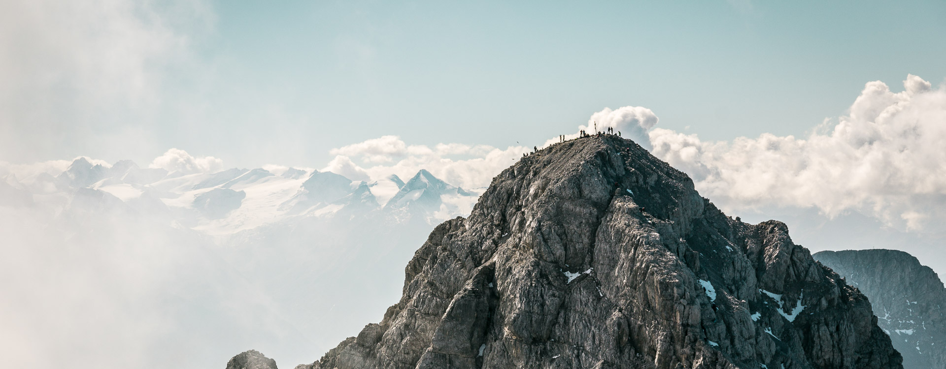 Die Watzmann Suedspitze und Watzmann Ostwand