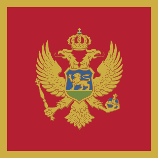 Flagge Montenegro