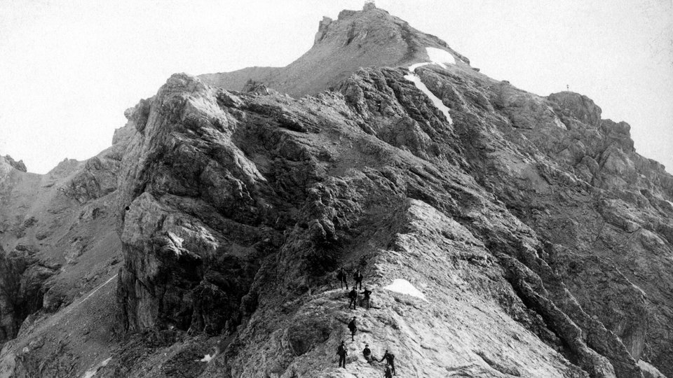 Frueherer Anstieg zur Zugspitze