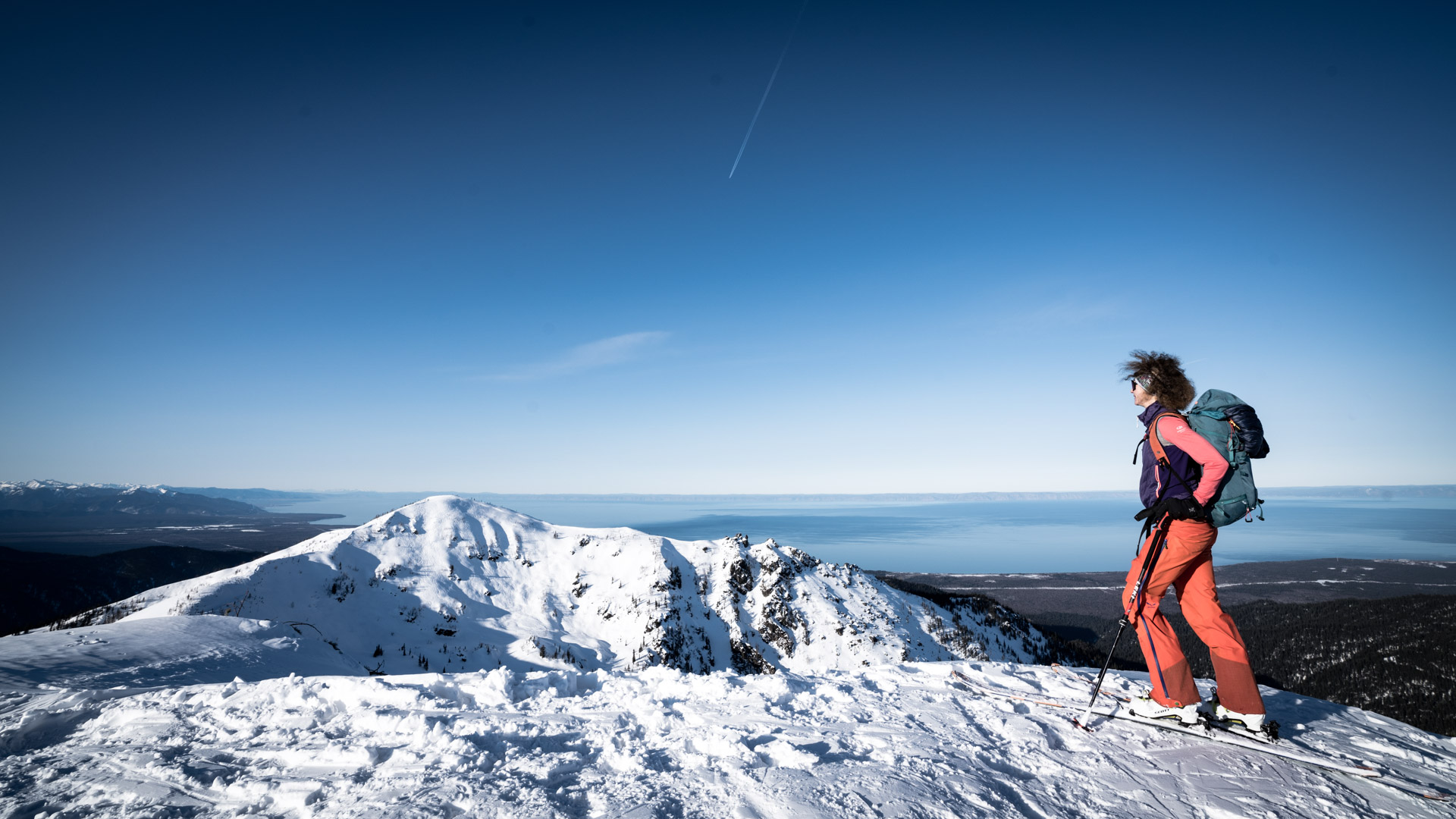 Skitouren am Baikalsse Blick auf den See