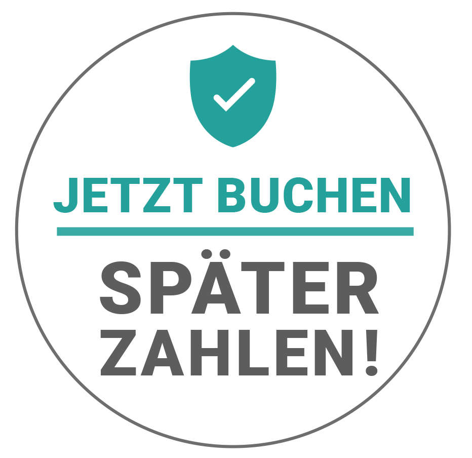 Jetzt buchen - später zahlen